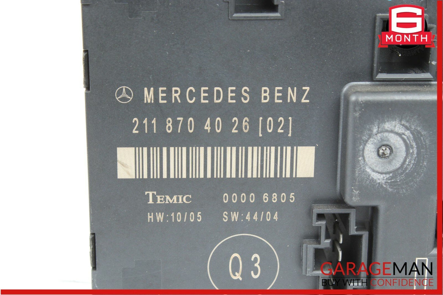03-09 Mercedes W211 E350 Rear Left Driver Side Door Control Module Unit