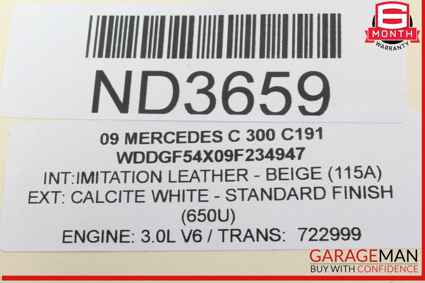 08-11 Mercedes W204 C300 C250 Front Left Side Dash AC A/C Air Vent Grill OEM
