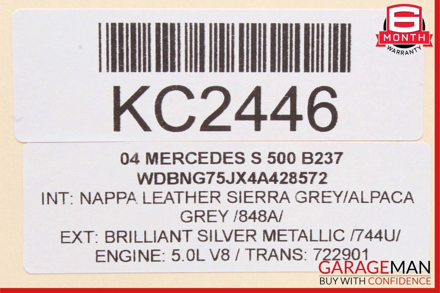 03-06 Mercedes R230 SL500 CL500 Central Gateway Control Module OEM