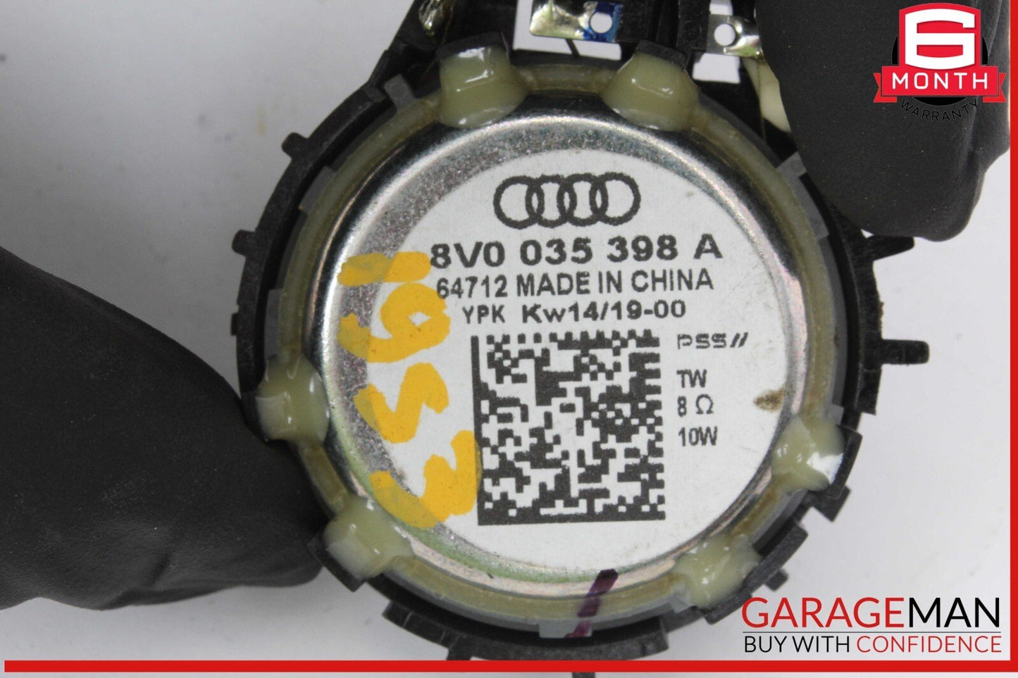 17-20 Audi S3 A3 Front Door Tweeter Speakers w/ Front Center Dash Speaker OEM