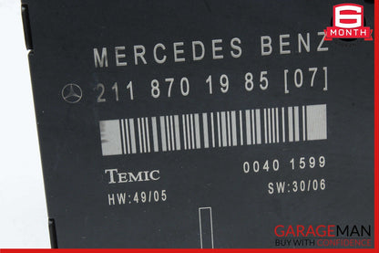 03-09 Mercedes W211 E500 E550 E63 AMG Front Left Side Door Control Module Unit