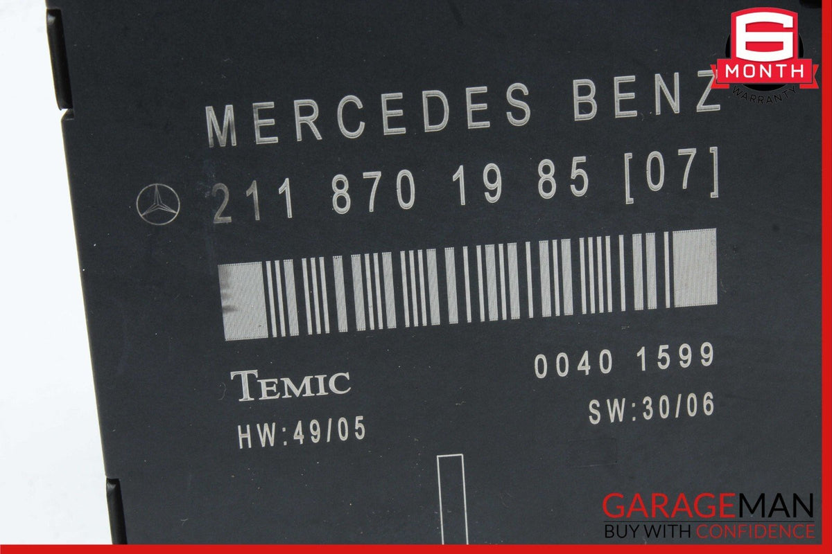 03-09 Mercedes W211 E500 E550 E63 AMG Front Left Side Door Control Module Unit