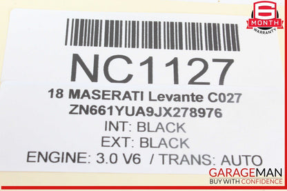 17-20 Maserati Levante Dashboard Left Side AC A/C Air Vent Grille 6700492830
