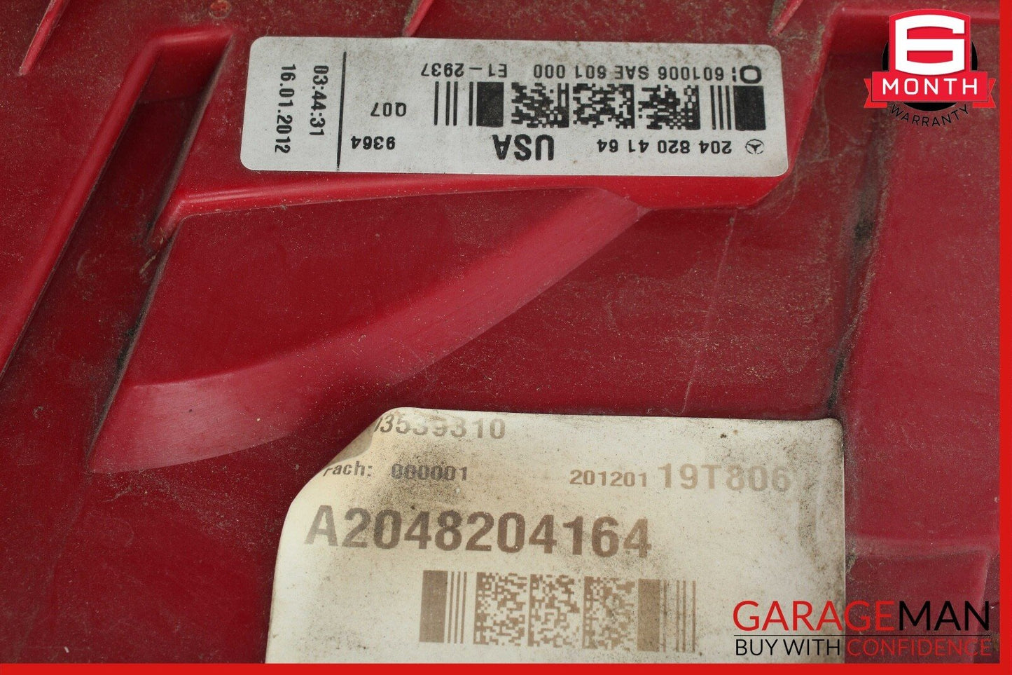 12-14 Mercedes W204 C350 C300 Rear Right Side Taillight Tail Light Lamp OEM
