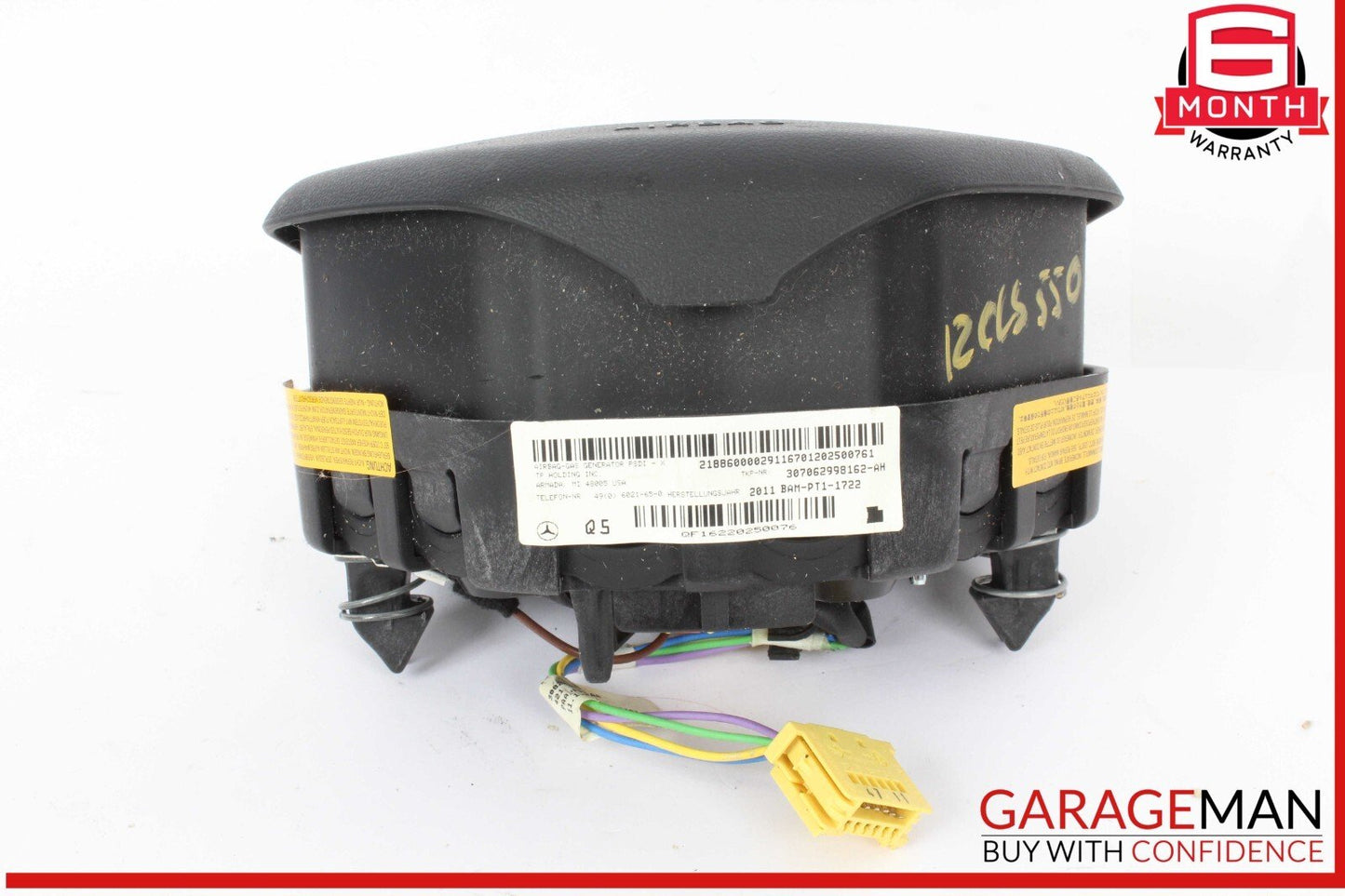12-14 Mercedes W218 CLS550 Steering Wheel Airbag Air Bag Black 2188600002 OEM