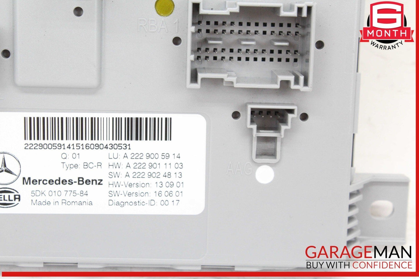 15-18 Mercedes W205 C300 C400 C350e Rear Trunk SAM Control Module Unit OEM