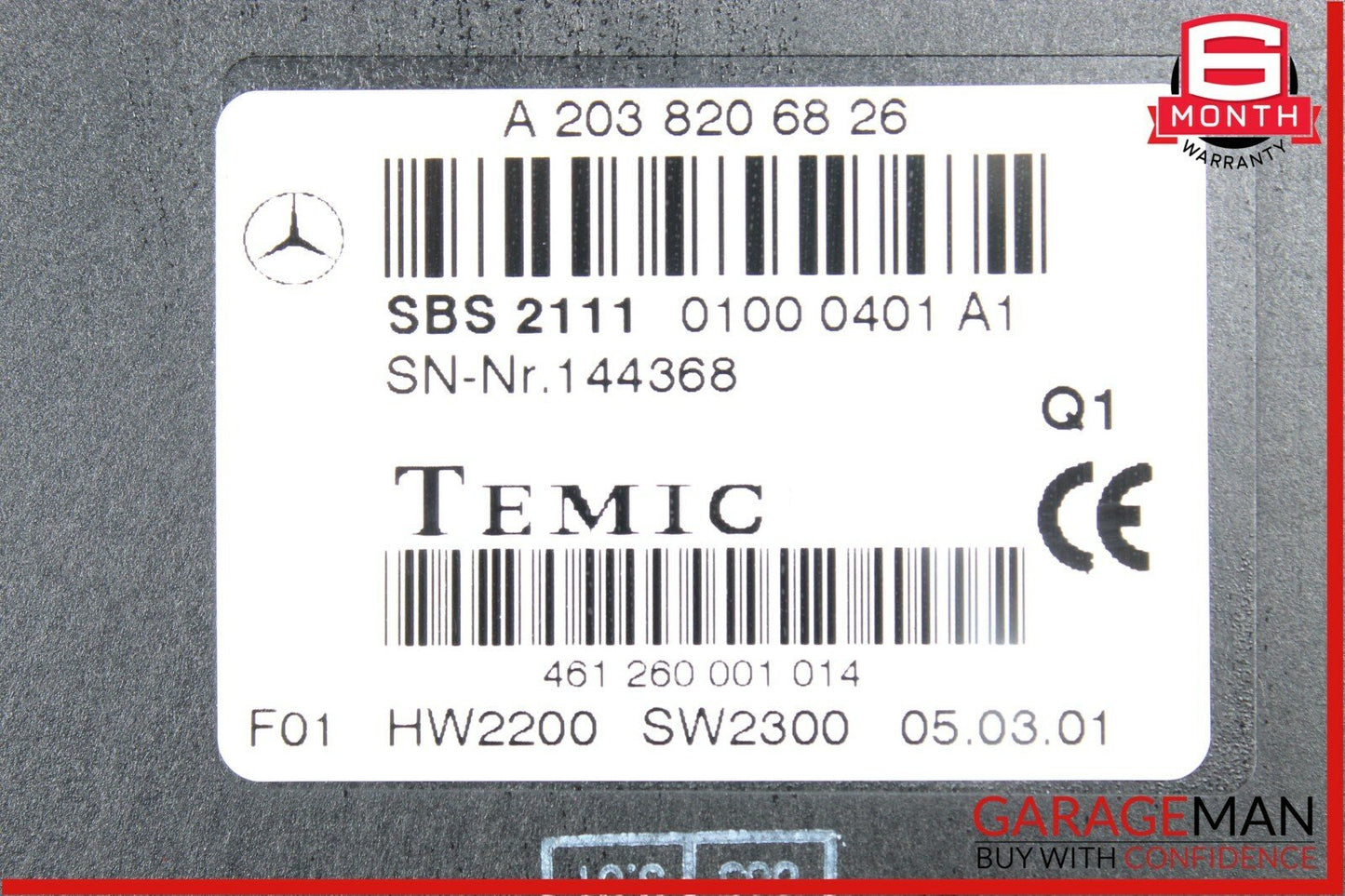00-06 Mercedes W163 ML320 Voice Recognition Control Module 2038206826 OEM