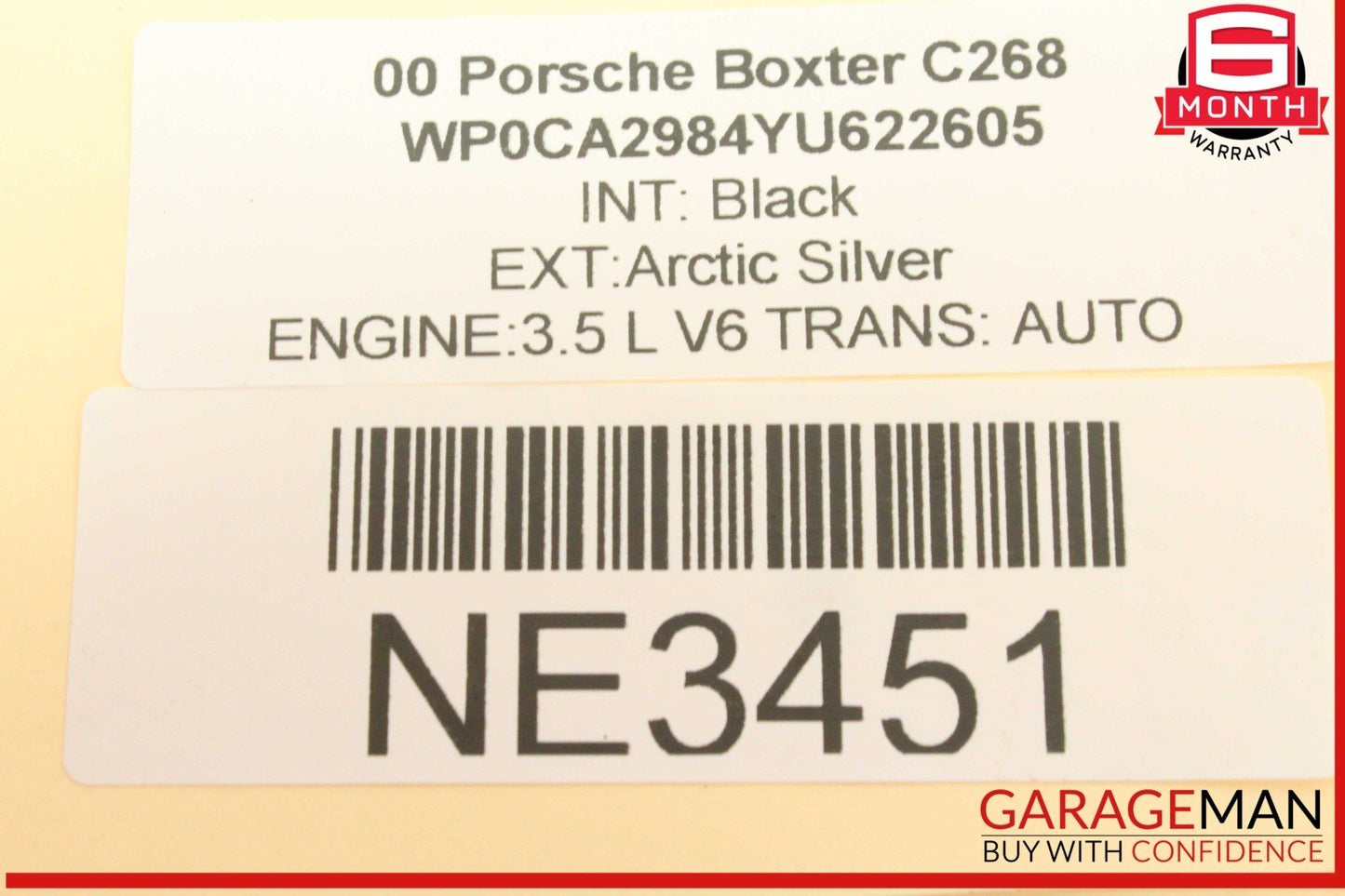 97-08 Porsche Boxster 986 Power Steering Pump Assembly 99631402004 OEM