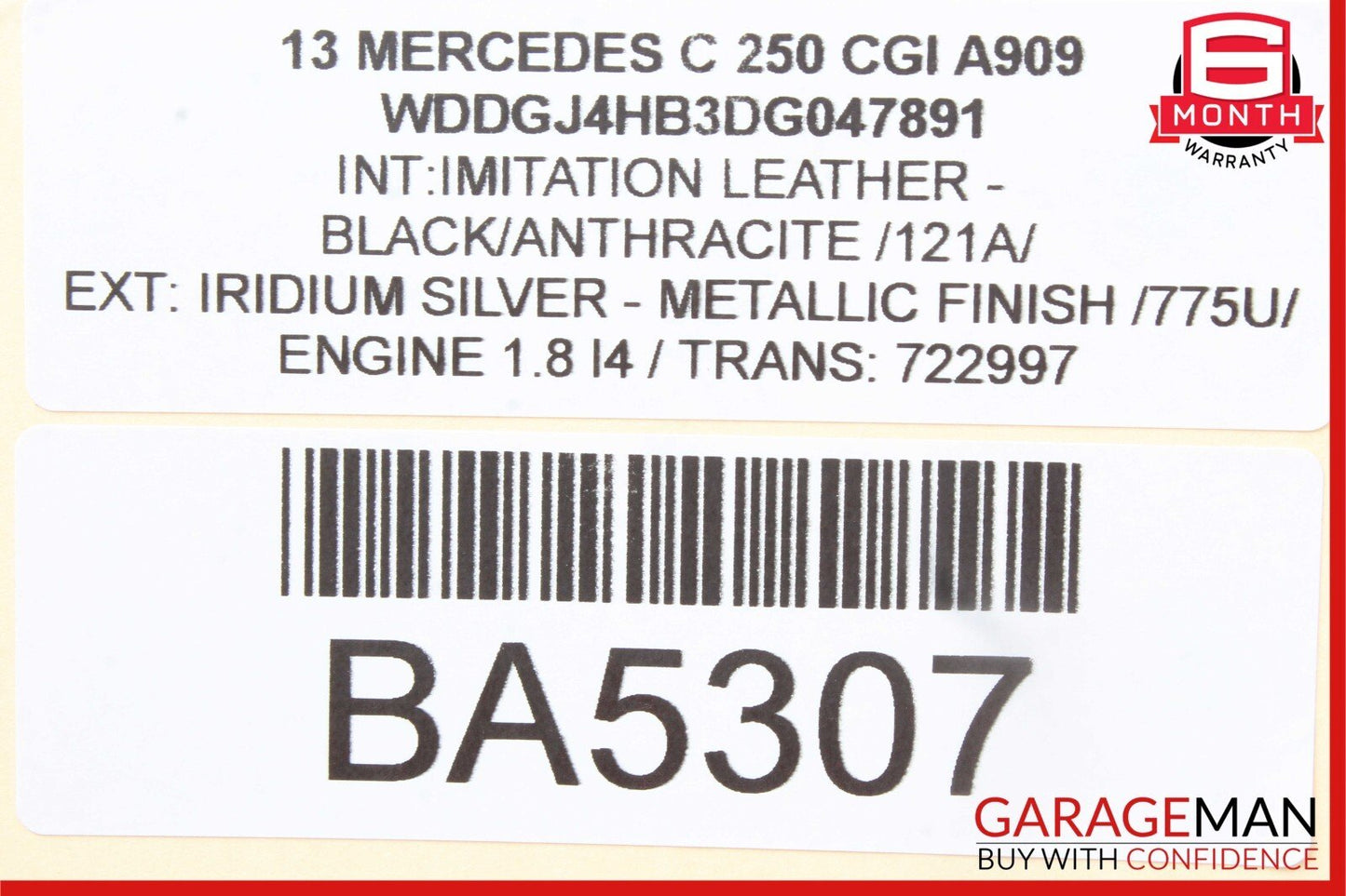 08-14 Mercedes W204 C250 Front Right Passenger Side Door Control Module Unit OEM