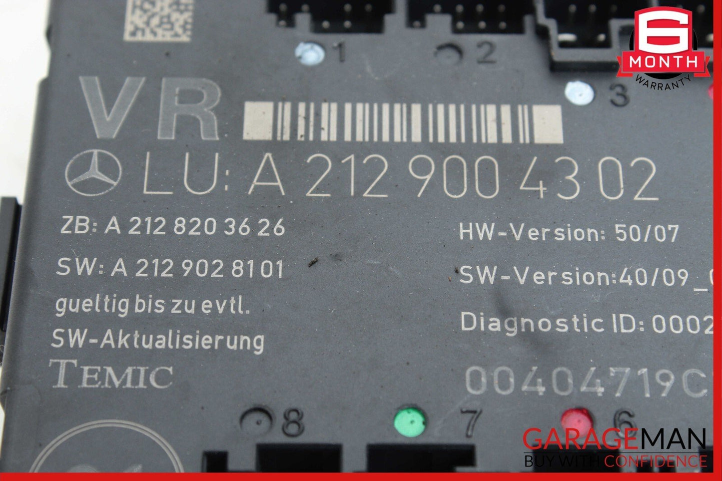 08-18 Mercedes E350 E400 C250 C300 Front Right Side Door Control Module Unit OEM