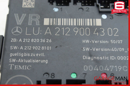 08-18 Mercedes E350 E400 C250 C300 Front Right Side Door Control Module Unit OEM