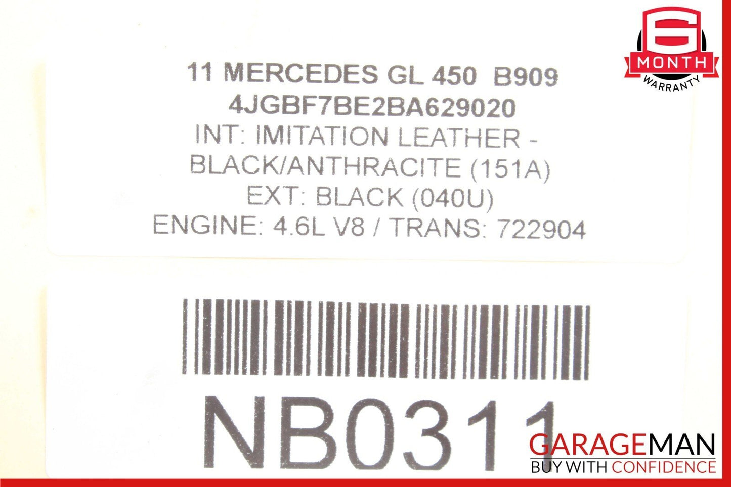 06-13 Mercedes X164 GL450 ML550 Rear Left Side Suspension Lower Control Arm OEM