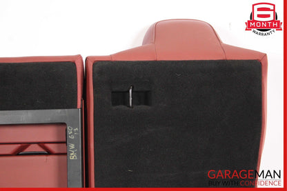 13-19 BMW 650i F06 Rear Top Upper Seat Cushion Cover Armrest Assembly Red OEM