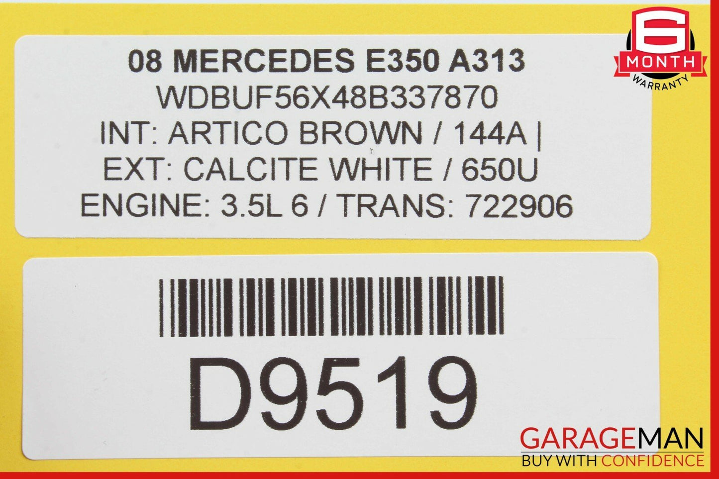 03-09 Mercedes W211 E320 E350 E550 Rear Right Passenger Door Lock Latch Actuator