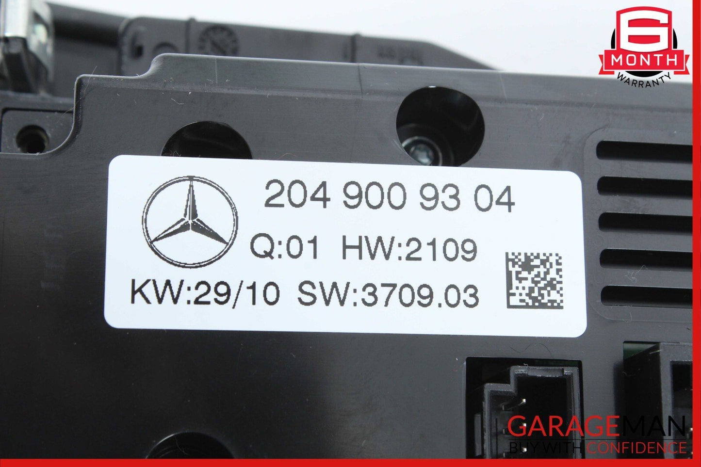 08-11 Mercedes W204 C300 AC A/C Heater Climate Temperature Switch Control Bezel