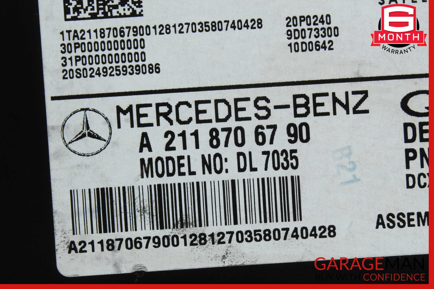 03-09 Mercedes X164 GL550 ML320 CL550 Sirius Satellite Radio Receiver OEM