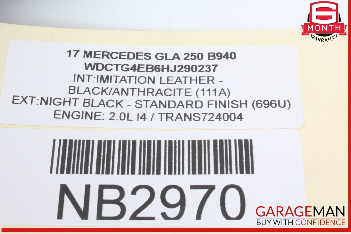 14-19 Mercedes X156 GLA250 Front Right Passenger Side Seat Air Bag OEM