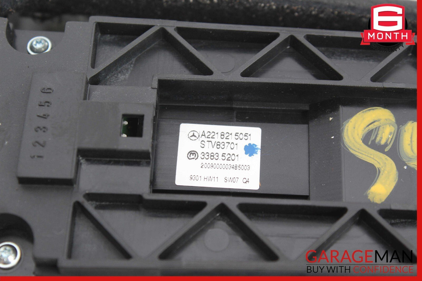 09-13 Mercedes W221 S400 S600 Front Left Side Window Control Switch Black OEM