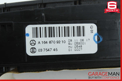 06-12 Mercedes X164 GL450 ML550 Hazard Light Control Switch Panel Unit OEM