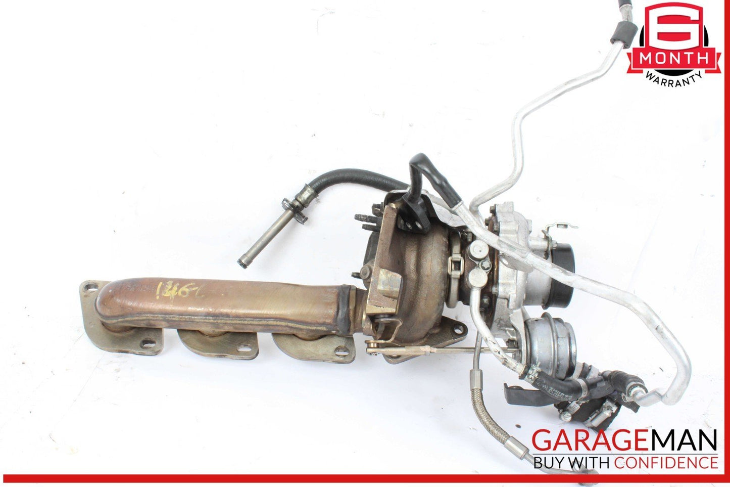 11-16 Mercedes X166 GL450 4MATIC Left Turbocharger Turbo Charger Manifold OEM