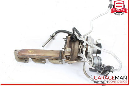 11-16 Mercedes X166 GL450 4MATIC Left Turbocharger Turbo Charger Manifold OEM