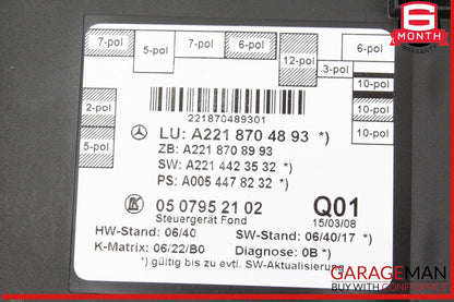 07-13 Mercedes W221 S550 S400 Rear Right or Left Side Door Control Module OEM