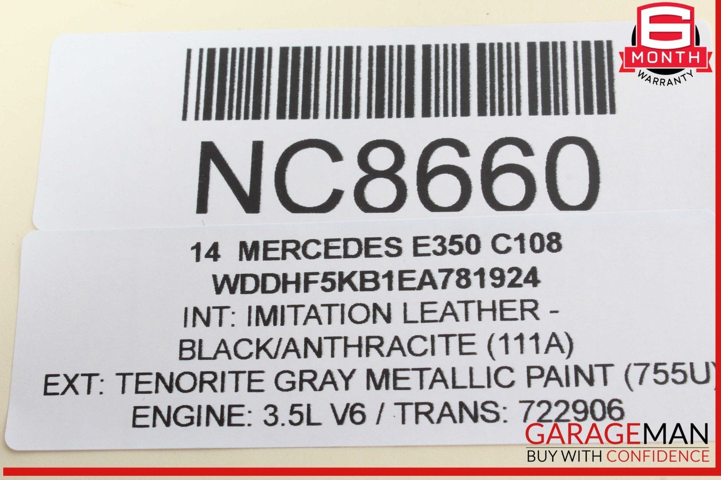 08-17 Mercedes W212 E350 C300 Rear Right / Left Side Upper Control Arm OEM
