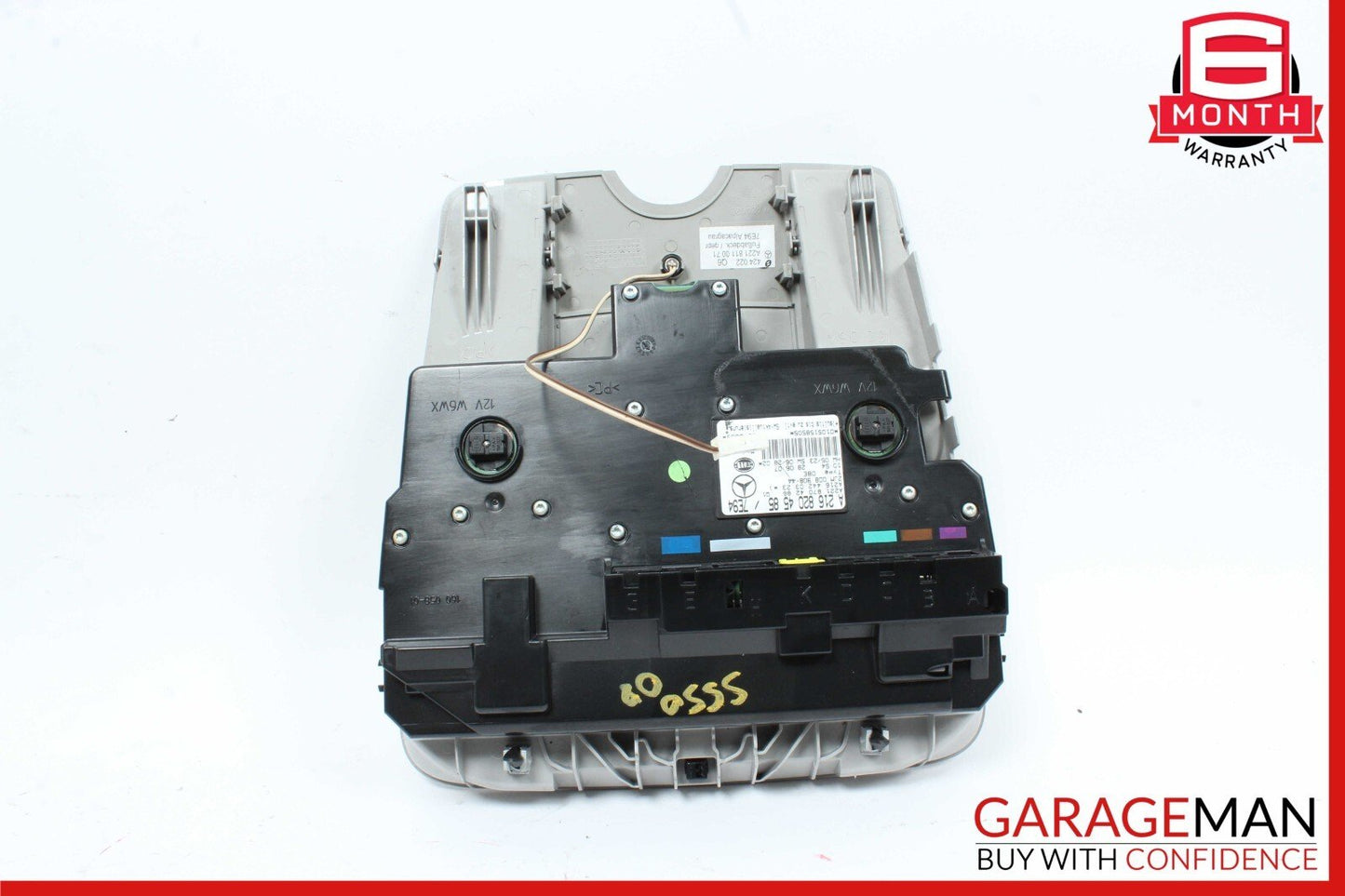 07-10 Mercedes W221 S550 CL550 Overhead Dome Light Sunroof Control Gray OEM