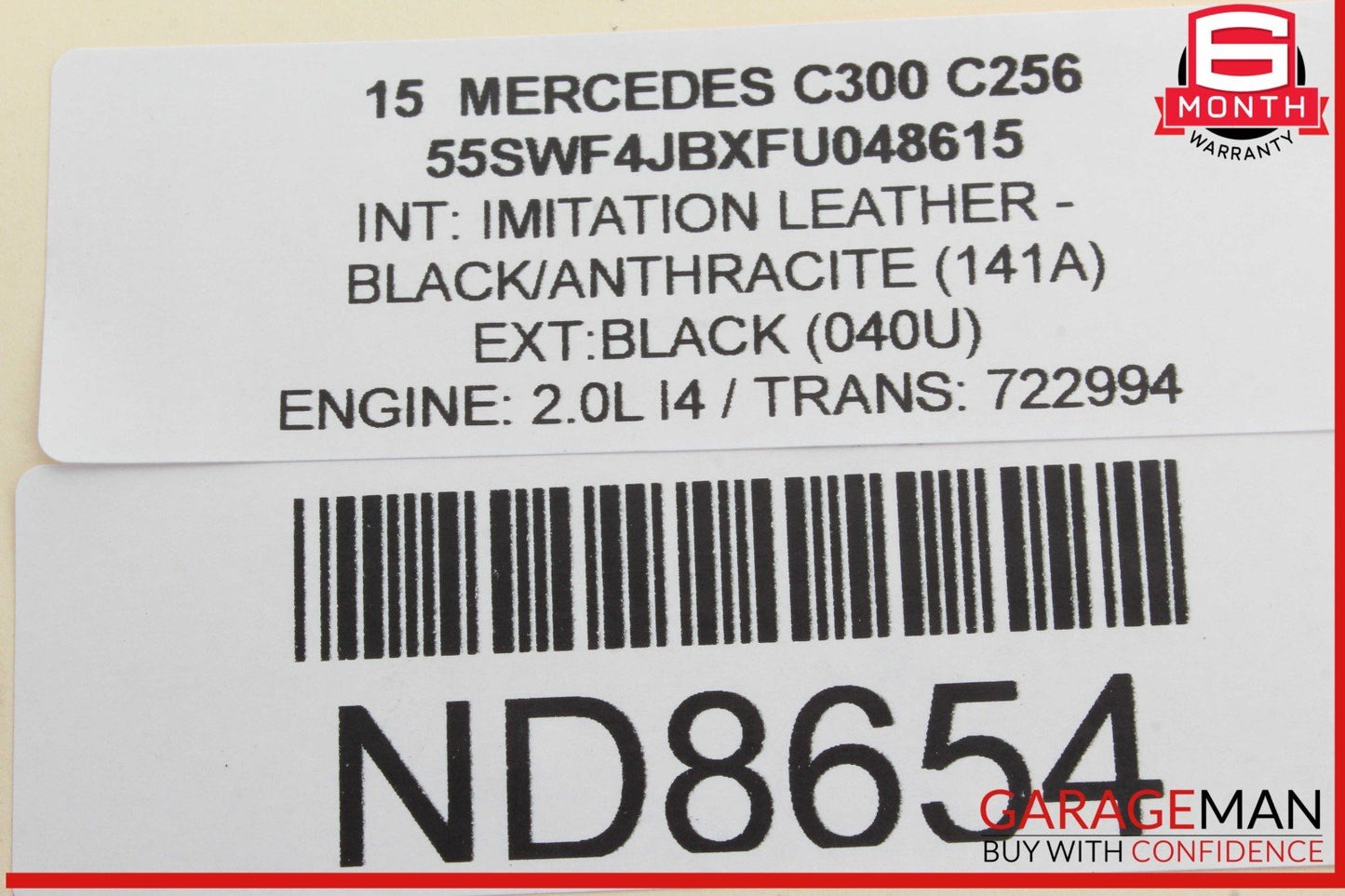 15-20 Mercedes W205 C300 A/C Air Conditioning Compressor 0032306911 OEM