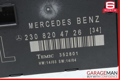 03-12 Mercedes R230 SL550 SL500 SL55 AMG Door Control Module Left Side