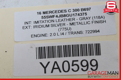 15-20 Mercedes W205 C300 C63 AMG Front Right Door Window Regulator Motor Unit