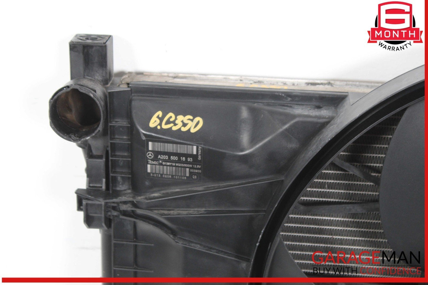 05-09 Mercedes W203 C350 C230 CLK350 Engine Radiator Cooling Fan Motor OEM