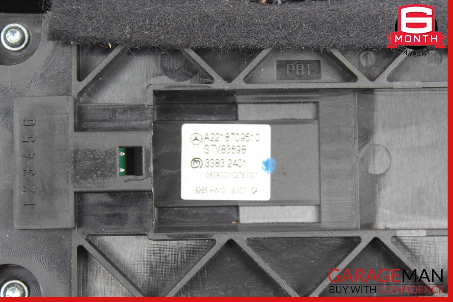 10-13 Mercedes W221 S400 S550 Rear Left Side Window Control Switch Black OEM