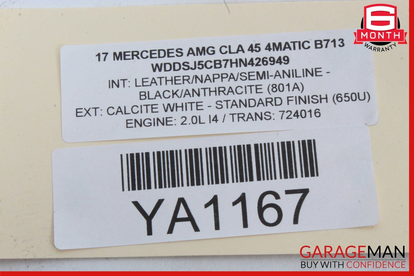 14-18 Mercedes W117 CLA200 CLA45 Front Right Door Window Regulator Motor Unit