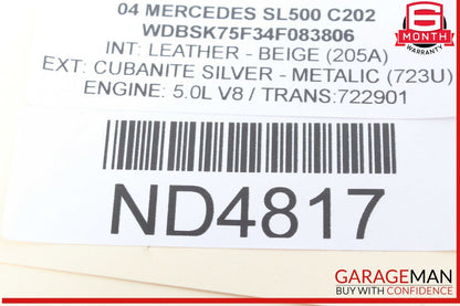 03-06 Mercedes R230 SL500 SL55 AC A/C Air Conditioning Compressor 0012300211 OEM