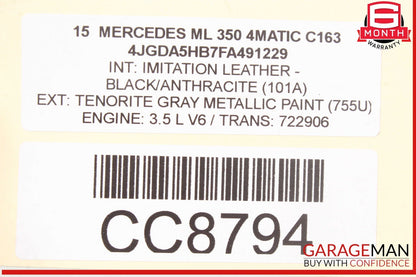 12-19 Mercedes W166 ML350 GLS550 Rear Right Spindle Knuckle Assembly OEM