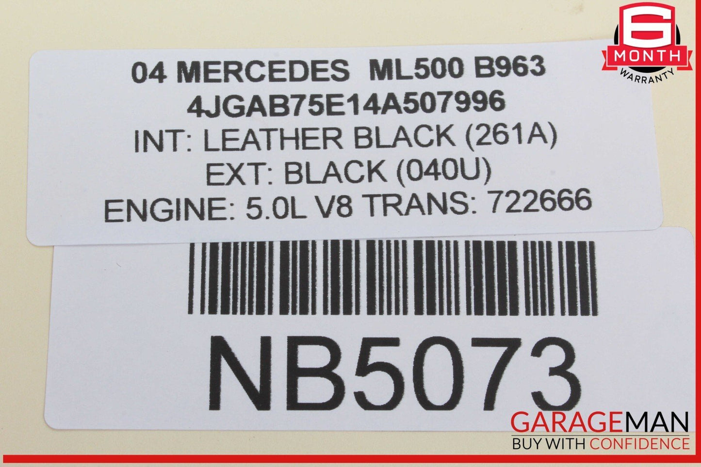 02-05 Mercedes W163 ML500 ML350 Instrument Cluster Speedometer OEM