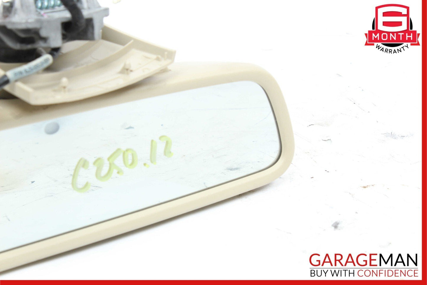 08-14 Mercedes W204 C300 C250 Interior Upper Rear View Mirror Beige OEM