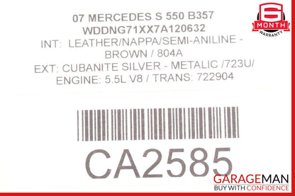 07-09 Mercedes W221 S550 S600 S63 AMG Rear Left or Right Door Speaker OEM