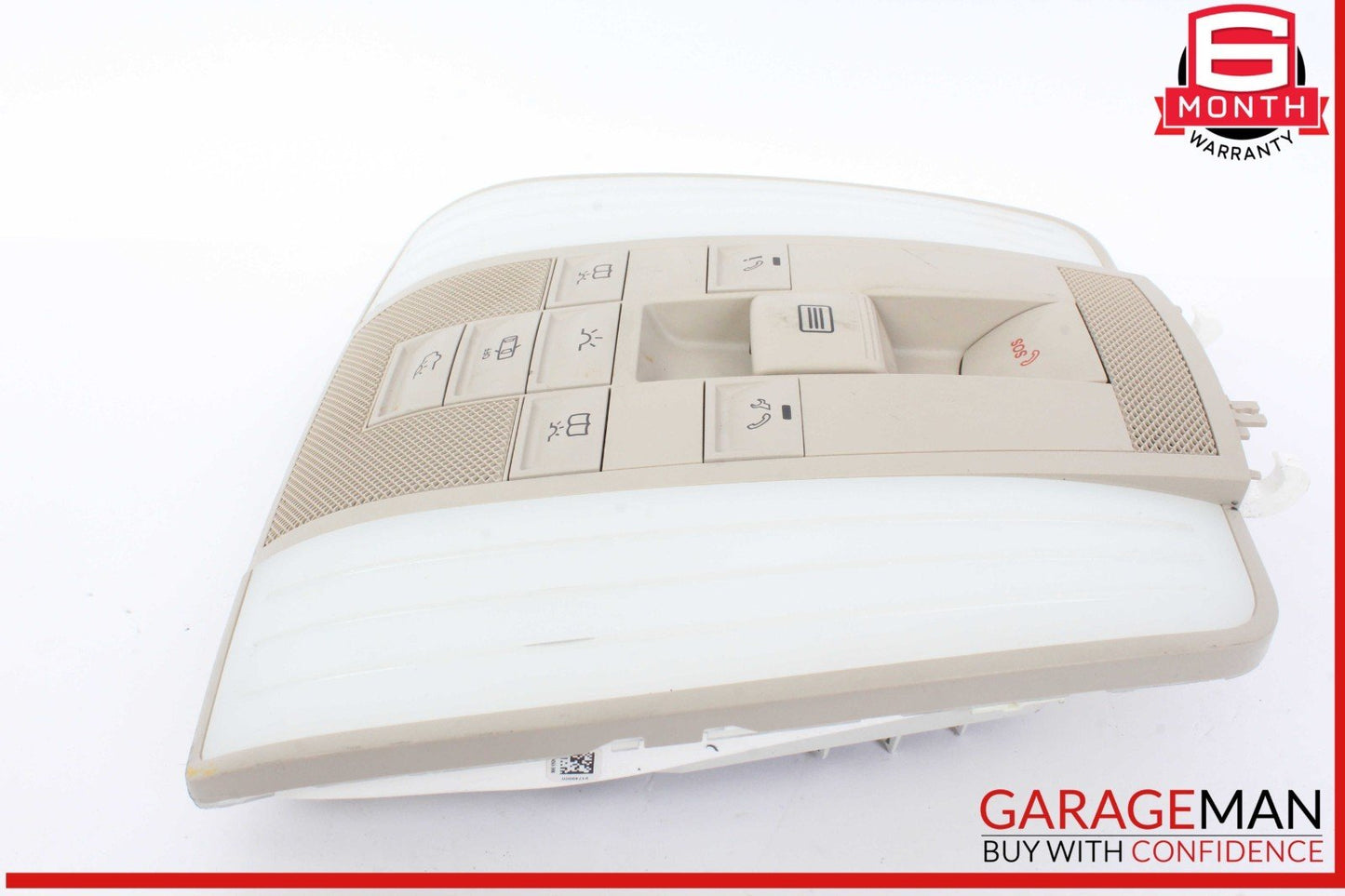 10-18 Mercedes W212 E350 Overhead Dome Light Lamp Beige 2129007116 OEM