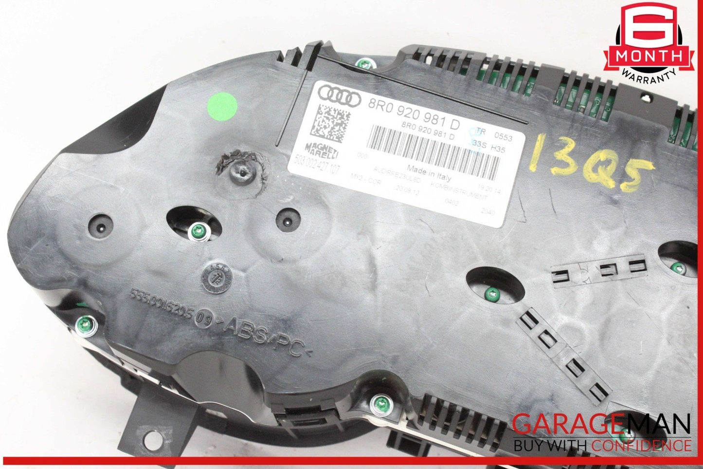 13 Audi Q5 Speedometer Instrument Cluster Gauge 8R0920981D OEM