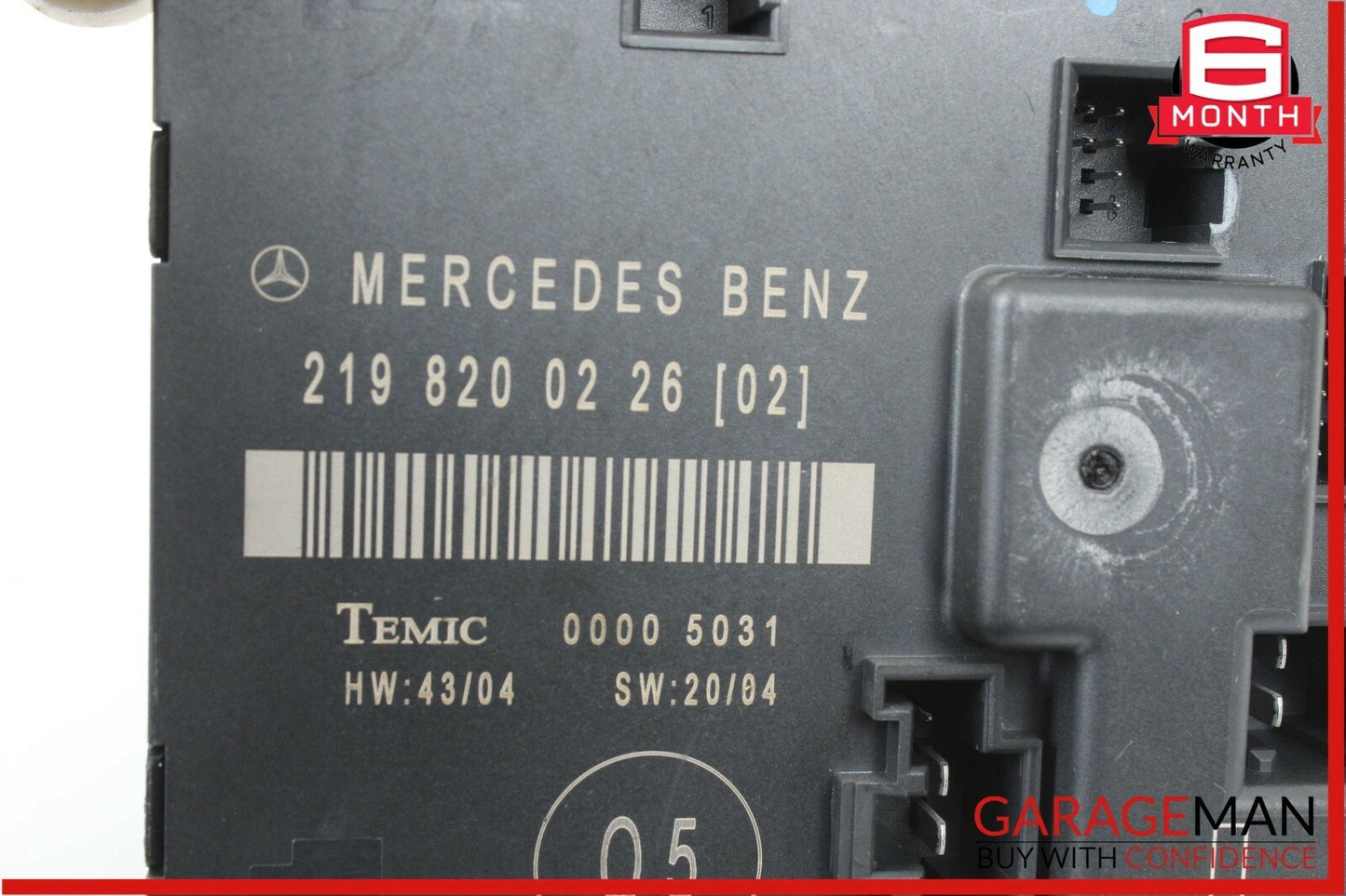 06-11 Mercedes W219 CLS500 CLS55 AMG Rear Left Door Control Module 2198200226