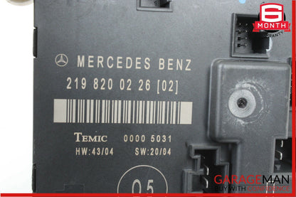 06-11 Mercedes W219 CLS500 CLS55 AMG Rear Left Door Control Module 2198200226