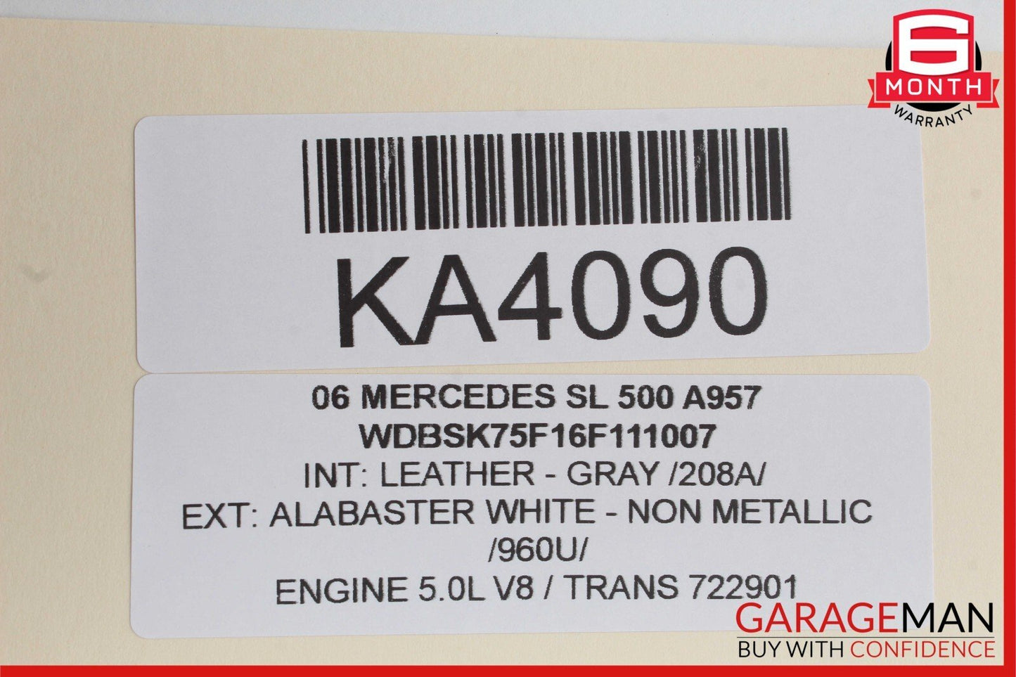 00-14 Mercedes R230 SL500 CL55 AMG Seat Belt Tension Sensor 2158600505 OEM