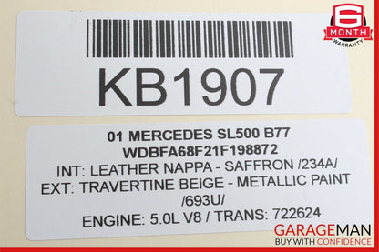 94-02 Mercedes R129 SL500 Front Right Passenger Side Door Lock Latch Actuator