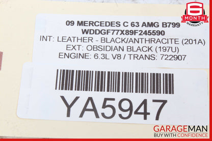 08-14 Mercedes W204 C63 AMG C300 Front Right Side Door Window Regulator Motor