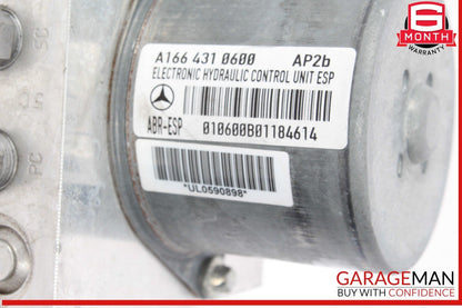 16-19 Mercedes W166 GLE400 ABS Anti Lock Brake Pump Module 1664310600 OEM