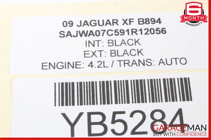 09-12 Jaguar XF AM FM Radio & Seat Heater Control Switch Panel OEM