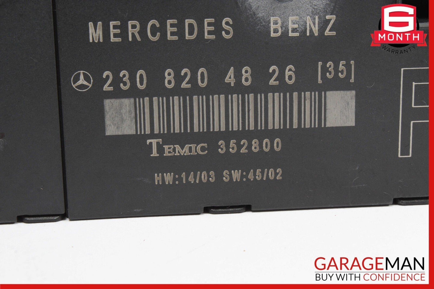 03-12 Mercedes R230 SL500 SL550 SL55 AMG Door Control Module Right Side OEM