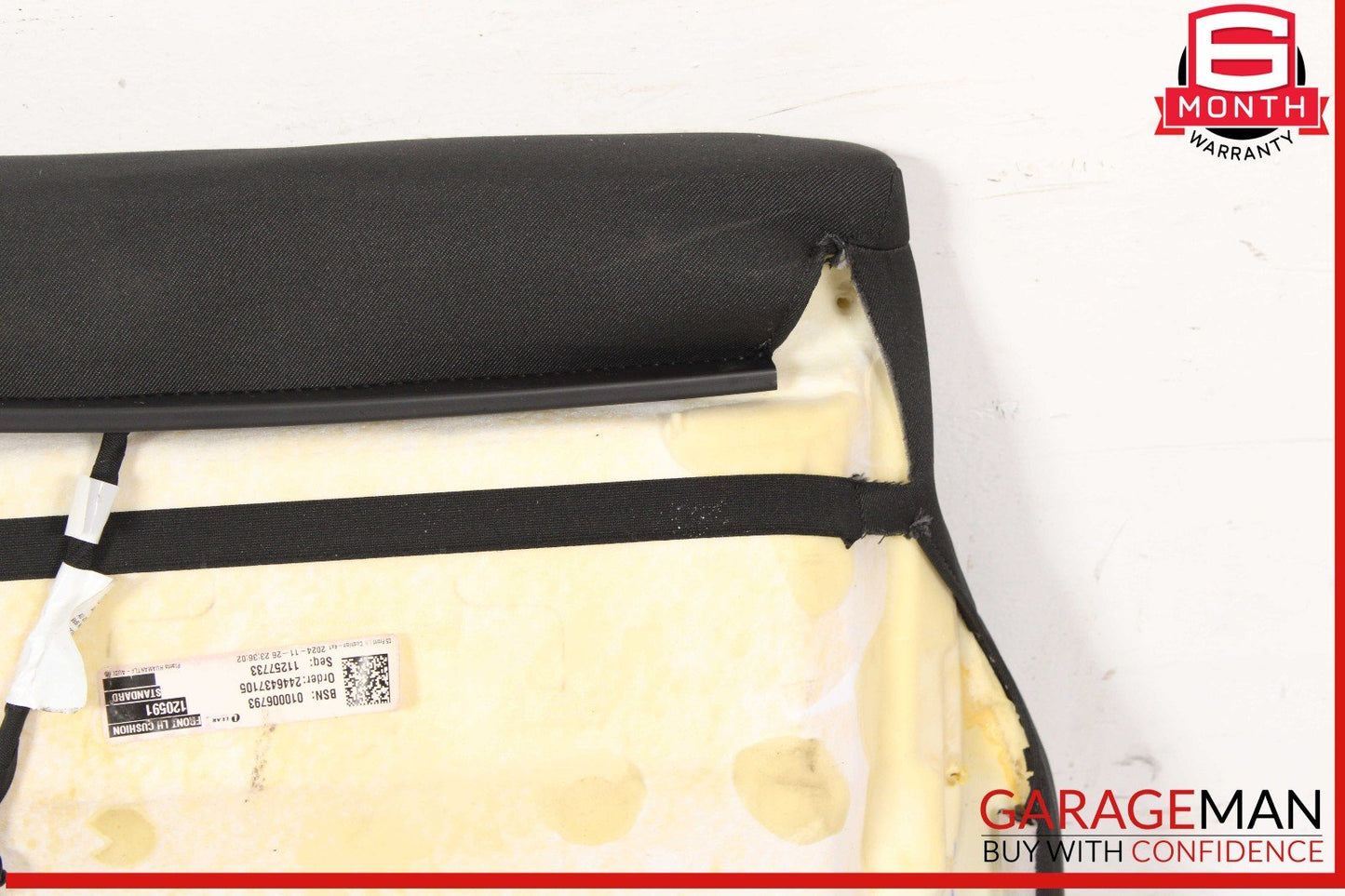 18-25 Audi Q5 Front Left Lower Bottom Seat Cushion Cover Black OEM